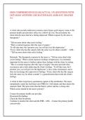 HESI COMPREHENSIVE EXAM ACTUAL 150 QUESTIONS WITH &NewLine;DETAILED ANSWERS AND RATIONALES ALREADY GRADED &NewLine;A&plus; 