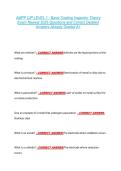 AMPP CIP LEVEL 1 - Basic Coating Inspector Theory &NewLine;Exam Newest 2026 Questions and Correct Detailed &NewLine;Answers Already Graded A&plus; 