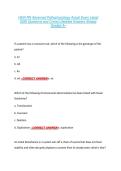 HESI RN Advanced Pathophysiology Actual Exam Latest &NewLine;2026 Questions and Correct Detailed Answers Already &NewLine;Graded A&plus; 