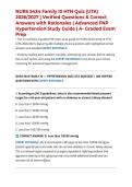 NURS 5434 Family III HTN Quiz &lpar;UTA&rpar; 2026&sol;2027 &vert; Verified Questions & Correct Answers with Rationales &vert; Advanced FNP Hypertension Study Guide &vert; A- Graded Exam Prep