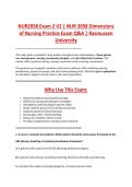 NUR2058 Exam 2 V2 &vert; NUR 2058 Dimensions &NewLine;of Nursing Practice Exam Q&A &vert; Rasmussen &NewLine;University