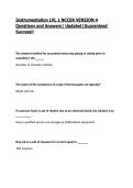 Instrumentation LVL 1 NCCER VERSION 4 Questions and Answers&vert; Updated&vert;Guaranteed Success&excl;&excl;