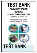 Test Bank&colon; Community Health Nursing&colon; A Canadian Perspective &lpar;5th Edition&rpar; by Stamler