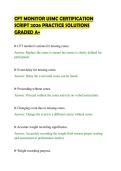 CFT MONITOR USMC CERTIFICATION &NewLine;SCRIPT 2026 PRACTICE SOLUTIONS &NewLine;GRADED A&plus; 