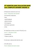CFT MONITOR USMC EVALUATION BANK &NewLine;2026 COMPLETE ANSWERS GRADED A&plus;