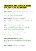 CFT MONITOR USMC REVIEW TEST PAPER &NewLine;2026 FULL SOLUTIONS GRADED A&plus; 
