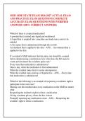 MED AIDE STATE EXAM 2026-2027 ACTUAL EXAM &NewLine;AND PRACTICE EXAM QUESTIONS COMPLETE &NewLine;ACCURATE EXAM QUESTIONS WITH VERIFIED &NewLine;ANSWERS &lpar;100&percnt; CORRECT ANSWERS&rpar; 