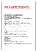 HESI RN ADVANCED PATHOPHYSIOLOGY 2026-2027 &NewLine;ACTUAL EXAM QUESTIONS AND CORRECT DETAILED &NewLine;ANSWERS &lpar;VERIFIED ANSWERS&rpar; ALREADY GRADED A&plus; &NewLine; &NewLine;