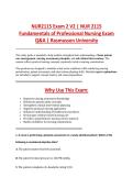 NUR2115 Exam 2 V2 &vert; NUR 2115 &NewLine;Fundamentals of Professional Nursing Exam &NewLine;Q&A &vert; Rasmussen University 