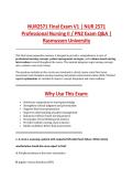 NUR2115 Final Exam V1 &vert; NUR 2115 &NewLine;Fundamentals of Professional Nursing Exam &NewLine;Q&A &vert; Rasmussen University 