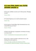 CLG 0010 FINAL BANK 2026 TESTED &NewLine;ANSWERS GRADED A&plus;