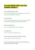 CLG 0010 REVIEW SCRIPT 2026 FULL &NewLine;ANSWERS GRADED A&plus; 