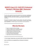 NUR2115 Exam 4 V2 &vert; NUR 2115 &NewLine;Fundamentals of Professional Nursing Exam &NewLine;Q&A &vert; Rasmussen University 