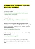 CLG 0010 STUDY GUIDE 2026 COMPLETE &NewLine;SOLUTIONS GRADED A&plus;