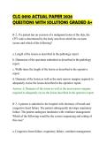 CLG 0010 ACTUAL PAPER 2026 &NewLine;QUESTIONS WITH SOLUTIONS GRADED A&plus;