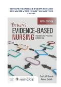 Test Bank for Evidence-Based Practice in Nursing & Healthcare&colon; A Guide to Best Practice&comma; 5th Edition by Bernadette Mazurek Melnyk & Ellen Fineout-Overholt &vert; Complete Chapters 1&ndash;23 with Verified Answers