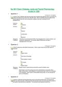 Nur 6011 Exam 2 Diabetes&comma; Lipids and Thyroid Pharmacology Graded A&plus; 2026
