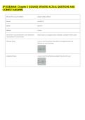 SPI EDELMAN&colon; Chapter 2 &lpar;SOUND&rpar; UPDATED ACTUAL QUESTIONS AND &NewLine;CORRECT ANSWERS 