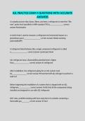 A2L PRACTICE EXAM 4 QUESTIONS WITH ACCURATE ANSWERS
