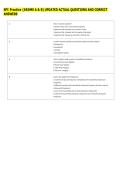 SPI Practice &lpar;ARDMS A & B&rpar; UPDATED ACTUAL QUESTIONS AND CORRECT &NewLine;ANSWERS 