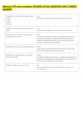 Edelman's SPI exam questions UPDATED ACTUAL QUESTIONS AND CORRECT &NewLine;ANSWERS