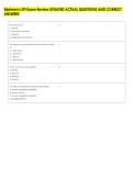 Edelmen's SPI Exam Review UPDATED ACTUAL QUESTIONS AND CORRECT &NewLine;ANSWERS