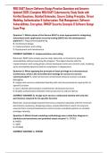 WGU D487 Secure Software Design Practice Questions and Answers Updated 2026 &vert; Complete WGU D487 Cybersecurity Study Guide with Verified Questions&comma; Detailed Rationales&comma; Secure Coding Principles&comma; Threat Modeling&comma; Authentication & Authorization&comma; Risk Managem