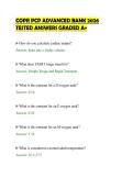 COPR PCP ADVANCED BANK 2026 &NewLine;TESTED ANSWERS GRADED A&plus;