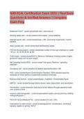 NAB RCAL Certification Exam 2026 &vert; Practice Questions & Verified Answers &vert; Exam Prep Guide