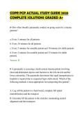COPR PCP ACTUAL STUDY GUIDE 2026 &NewLine;COMPLETE SOLUTIONS GRADED A&plus;