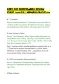 COPR PCP CERTIFICATION REVIEW &NewLine;SCRIPT 2026 FULL ANSWERS GRADED A&plus;