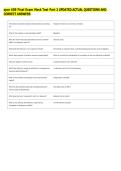 spce 609 Final Exam Mock Test Part 2 UPDATED ACTUAL QUESTIONS AND &NewLine;CORRECT ANSWERS 