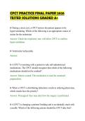 CPCT PRACTICE FINAL PAPER 2026 &NewLine;TESTED SOLUTIONS GRADED A&plus;