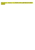SPCE 609 Quiz 1 &lpar;Modules 1 & 2&rpar; UPDATED ACTUAL QUESTIONS AND CORRECT &NewLine;ANSWERS &NewLine;