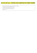 BSU SPCE 609 Exam 1 UPDATED ACTUAL QUESTIONS AND CORRECT ANSWERS
