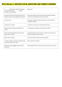 SPCE 609 quiz 1 UPDATED ACTUAL QUESTIONS AND CORRECT ANSWERS