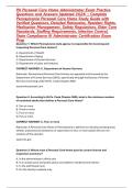 PA Personal Care Home Administrator Exam Practice Questions and Answers Updated 2026 &vert; Complete Pennsylvania Personal Care Home Study Guide with Verified Questions&comma; Detailed Rationales&comma; Resident Rights&comma; Medication Management&comma; Safety Regulations&comma; Elder Car