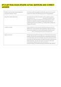SPCE 609 FINAL EXAM UPDATED ACTUAL QUESTIONS AND CORRECT &NewLine;ANSWERS 