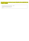 SPCE 609 Final Exam&colon; Ball State University UPDATED ACTUAL QUESTIONS AND &NewLine;CORRECT ANSWERS