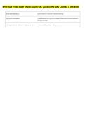 SPCE 609 Final Exam UPDATED ACTUAL QUESTIONS AND CORRECT ANSWERS