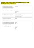 SERE 100&period;2 LEVEL A COCT FOR MILITARY-PRE-TEST UPDATED ACTUAL &NewLine;QUESTIONS AND CORRECT ANSWERS 