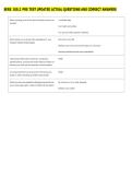 SERE 100&period;2 PRE TEST UPDATED ACTUAL QUESTIONS AND CORRECT ANSWERS