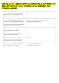 SERE 100&period;2 LEVEL A SERE EDUCATION AND TRAINING IN SUPPORT OF THE &NewLine;CODE OF CONDUCT &lpar;FOUO&rpar; UPDATED ACTUAL QUESTIONS AND &NewLine;CORRECT ANSWERS 