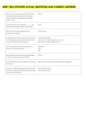 SERE 100&period;2 UPDATED ACTUAL QUESTIONS AND CORRECT ANSWERS 