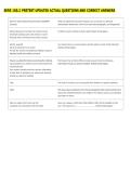 SERE 100&period;2 PRETEST UPDATED ACTUAL QUESTIONS AND CORRECT ANSWERS 