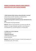 NCMHCE COUNSELING CONCEPTS EXAM COMPLETE QUESTIONS WITH 100&percnt; VERIFIED ANSWERS