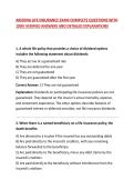 ARIZONA LIFE INSURANCE EXAM COMPLETE QUESTIONS WITH 100&percnt; VERIFIED ANSWERS AND DETAILED EXPLANATIONS