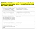 SERE 100&period;2 Level A SERE Education and Training in Support of the Code of &NewLine;Conduct &lpar;FOUO&rpar; &lpar;4 hrs&rpar; Military Pre Test UPDATED ACTUAL QUESTIONS &NewLine;AND CORRECT ANSWERS 