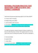 NATIONAL PSI EXAM PRACTICE TEST QUESTIONS COMPLETE WITH 100&percnt; CORRECT ANSWERS