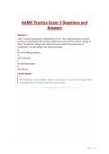 AAMC Practice Exam 3 Questions and Answers&period;